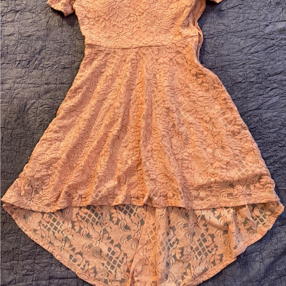City Studio Shimmer Lace Romper Dress 11 Blush Pink Homecoming, Special Occasion